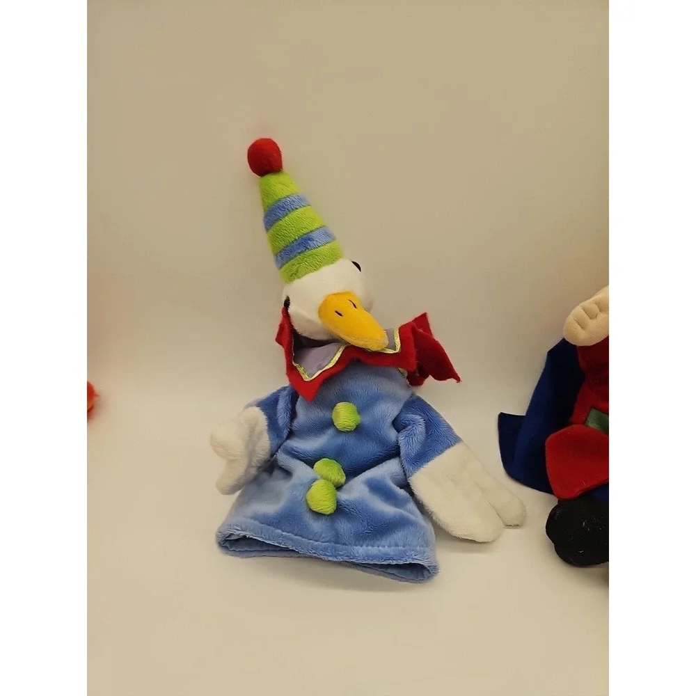 RESTORATION HARDWARE CLOWN DUCK HAND PUPPET PLUSH  COURT JESTER 10